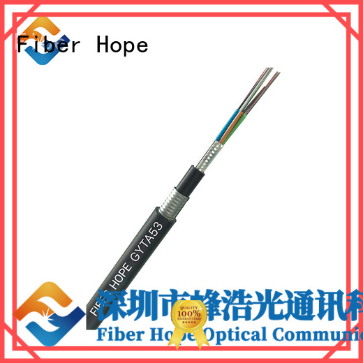 high tensile strength armored fiber cable oustanding for outdoor