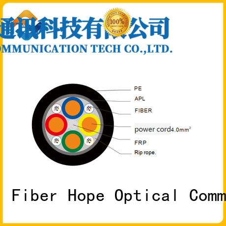 excellent bending performance composite fiber optic cable excelent for communication system
