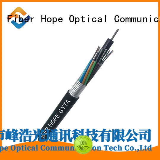 Fiber Hope waterproof armored fiber optic cable ideal for networks interconnection