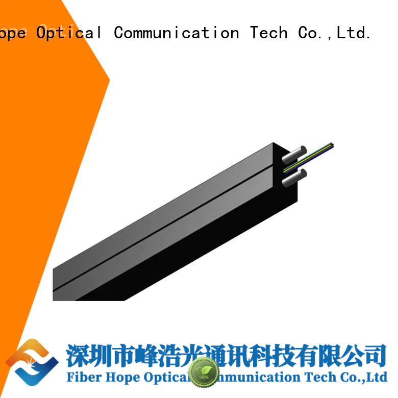 Fiber Hope strong practicability fiber optic drop cable widely employed for building incoming optical cables