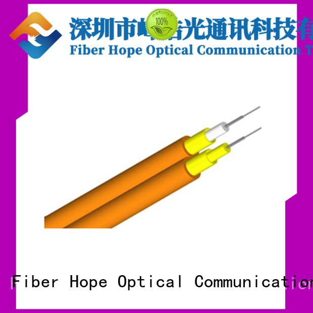 Fiber Hope good interference multimode fiber optic cable satisfied with customers for communication equipment