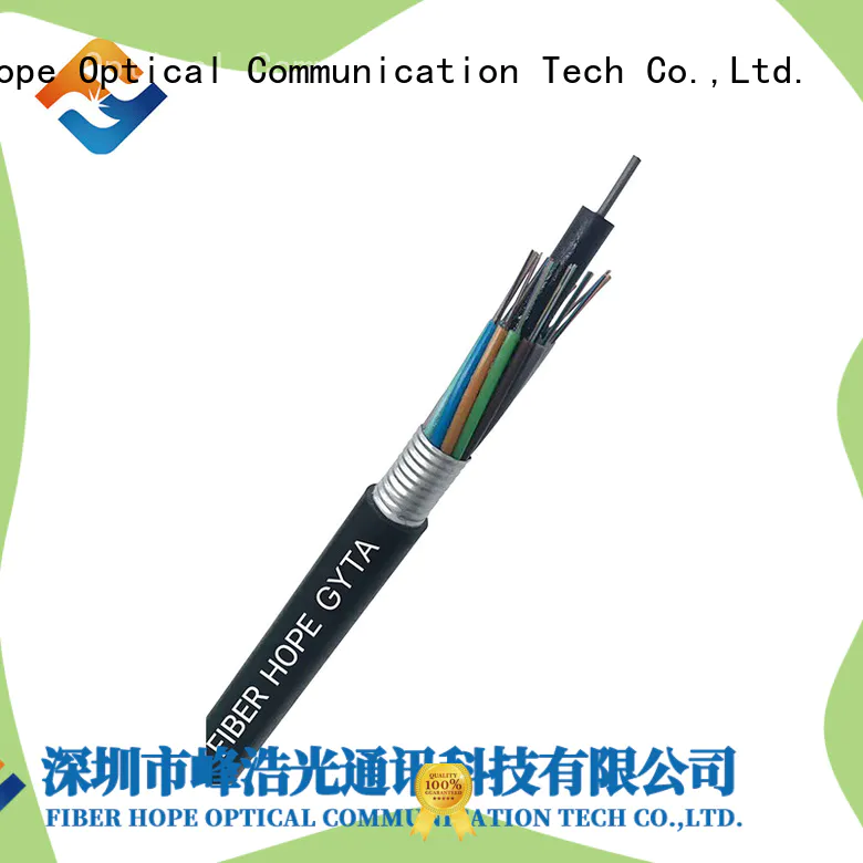 Fiber Hope high tensile strength armored fiber optic cable best choise for outdoor