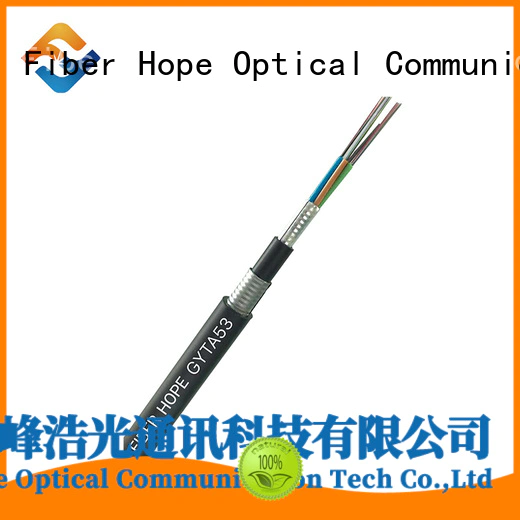Fiber Hope waterproof multimode fiber optic cable good for outdoor