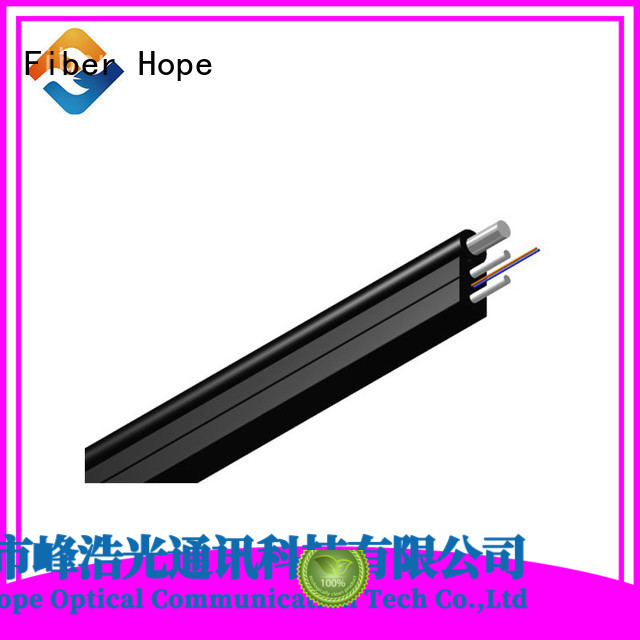 Fiber Hope strong practicability ftth drop cable with many advantages building incoming optical cables