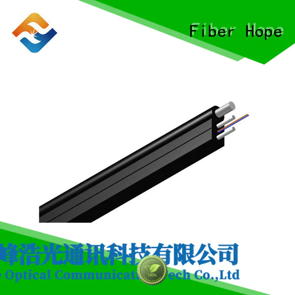 Fiber Hope ftth drop cable widely employed for building incoming optical cables