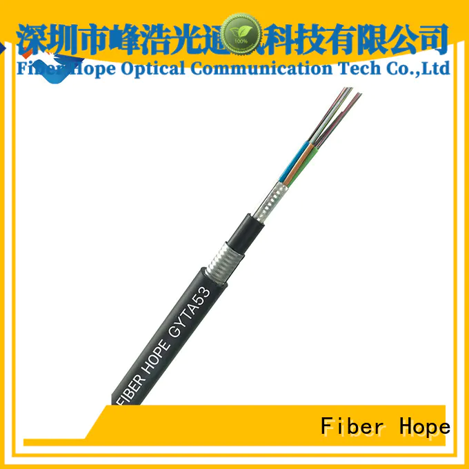Fiber Hope thick protective layer armored fiber cable ideal for outdoor