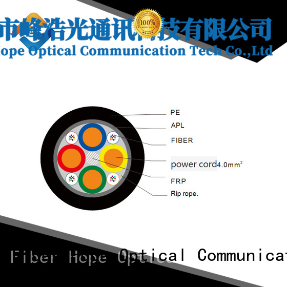 Fiber Hope excellent bending performance composite fiber optic cable suitable for network system