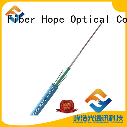 Fiber Hope high tensile strength armored fiber optic cable oustanding for outdoor