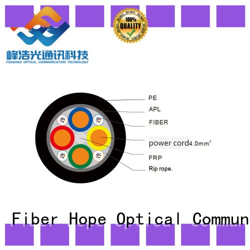 good side pressure resistance composite fiber optic cable excelent for communication system