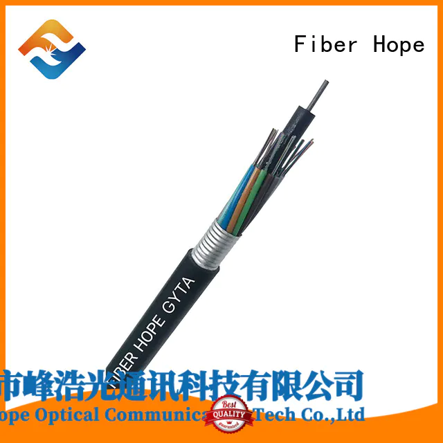 Fiber Hope thick protective layer fiber cable types good for outdoor