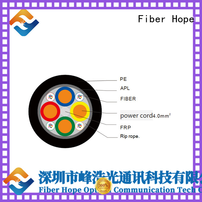 Fiber Hope cost saving composite fiber optic cable ideal for communication system