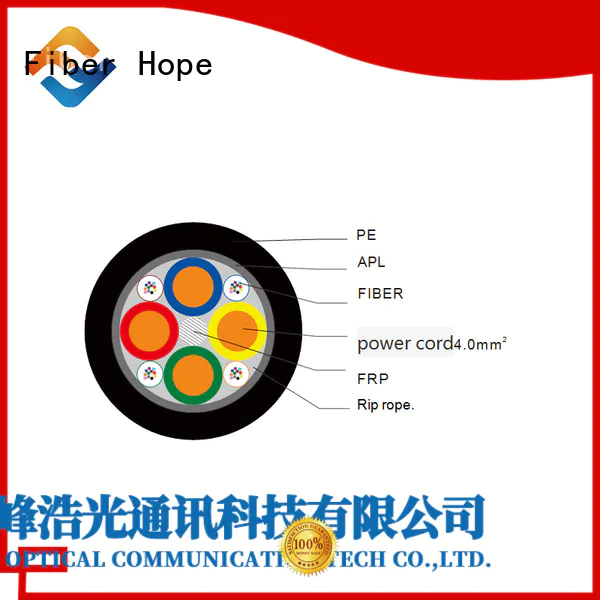 excellent bending performance composite fiber optic cable good for communication system