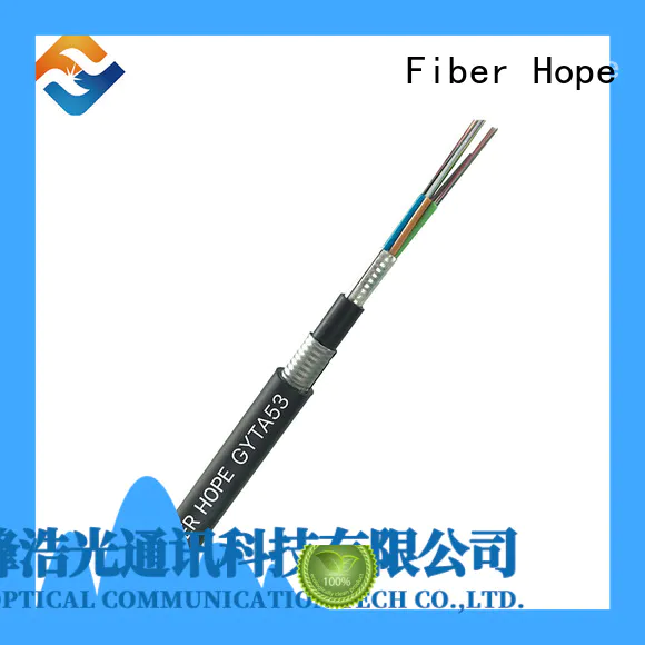 Fiber Hope thick protective layer fiber cable types good for networks interconnection