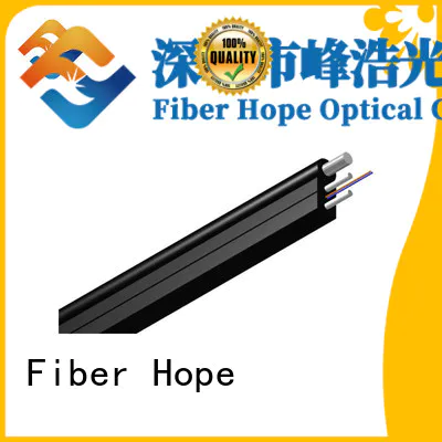 Fiber Hope light weight fiber optic drop cable with many advantages building incoming optical cables
