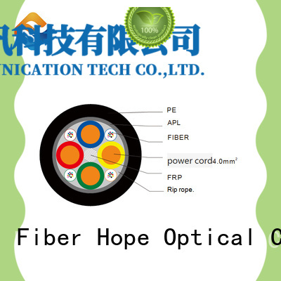 Fiber Hope excellent bending performance composite fiber optic cable good for communication system