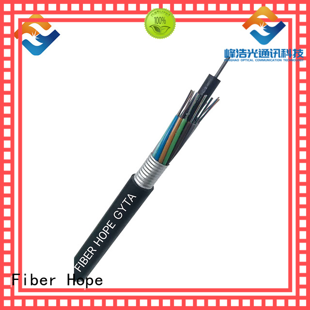 thick protective layer outdoor fiber cable good for networks interconnection