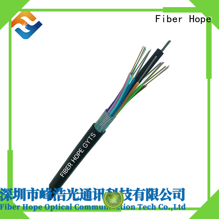 thick protective layer outdoor fiber optic cable good for networks interconnection