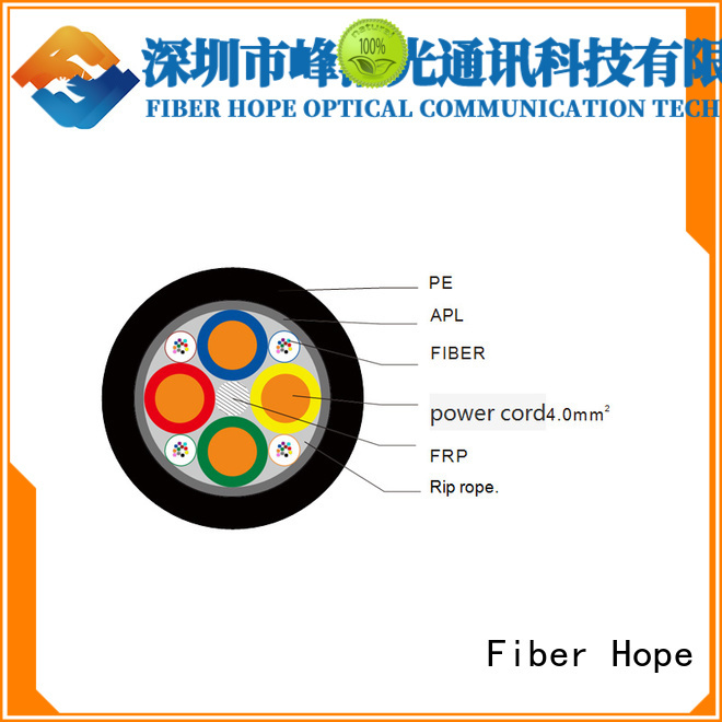 Fiber Hope good side pressure resistance bulk fiber optic cable good for communication system