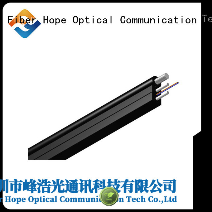 Fiber Hope light weight ftth drop cable suitable for network transmission