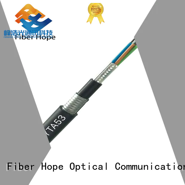 Fiber Hope high tensile strength armored fiber optic cable ideal for outdoor