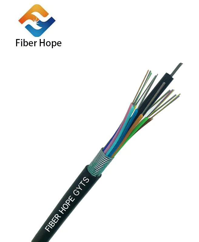 GYTS 2F-144F Armored outdoor Optical Fiber Cable