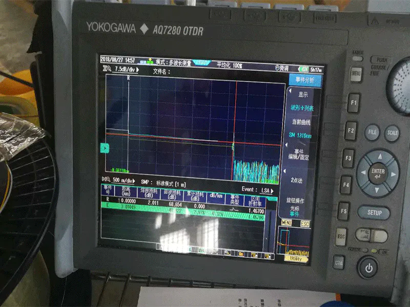 Is outdoor fiber optic cable tested before shipment?