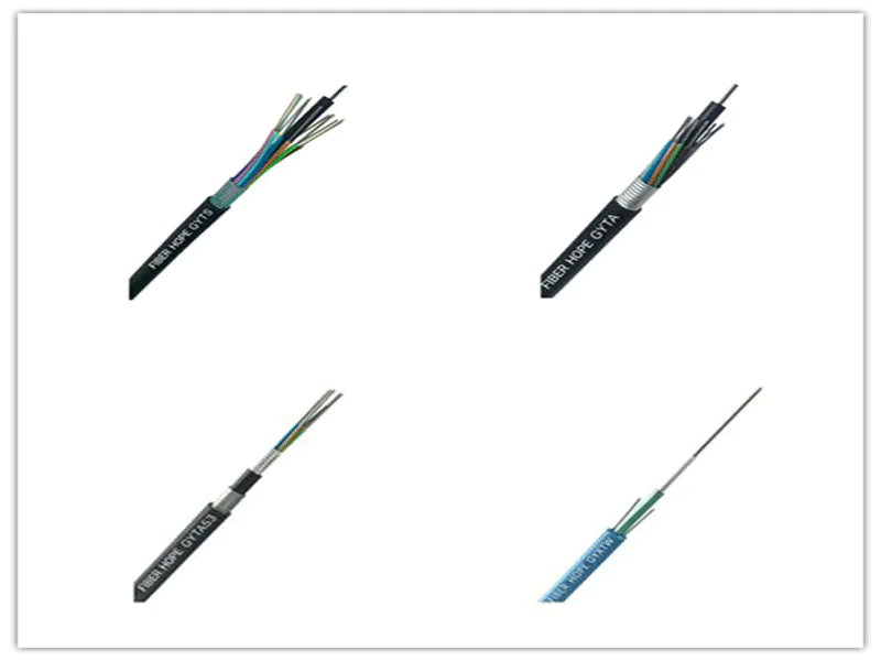 What are the types of fiber optic cables?