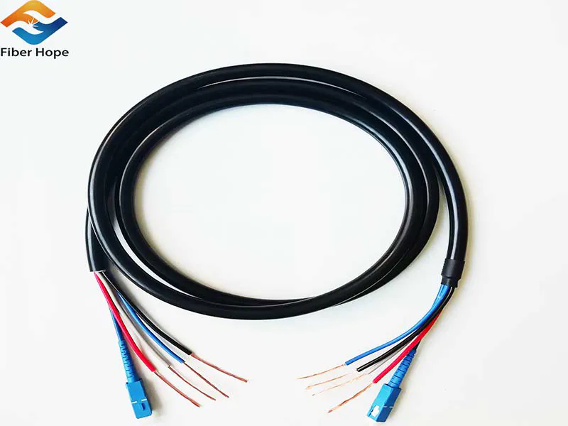 New product :photoelectric composite cable armored patchcoord SC-SC connector