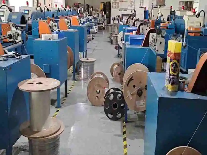 Armored optical cable production