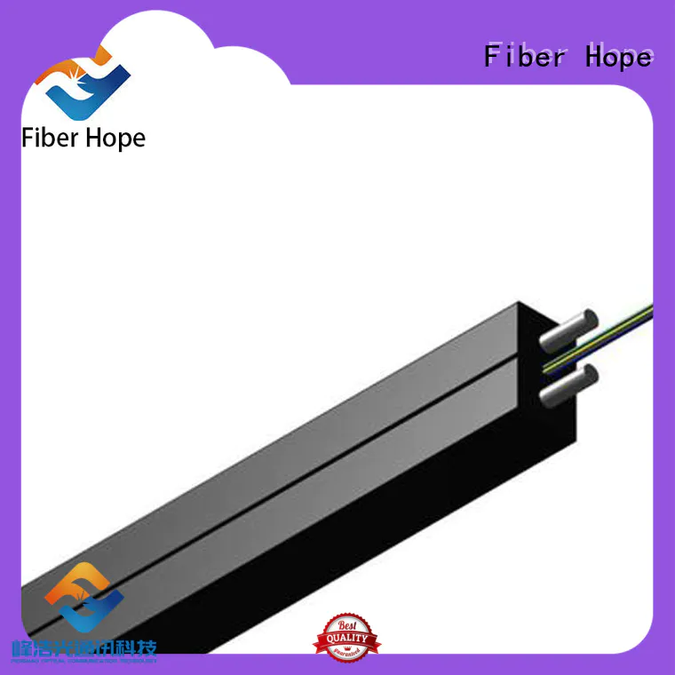 Fiber Hope light weight ftth drop cable suitable for building incoming optical cables