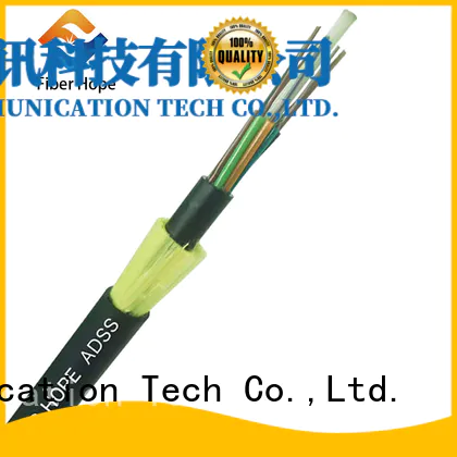 Fiber Hope mechanical design adss fiber optic cable suitable for lightning