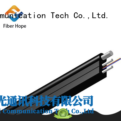 Fiber Hope strong practicability fiber optic drop cable with many advantages indoor wiring