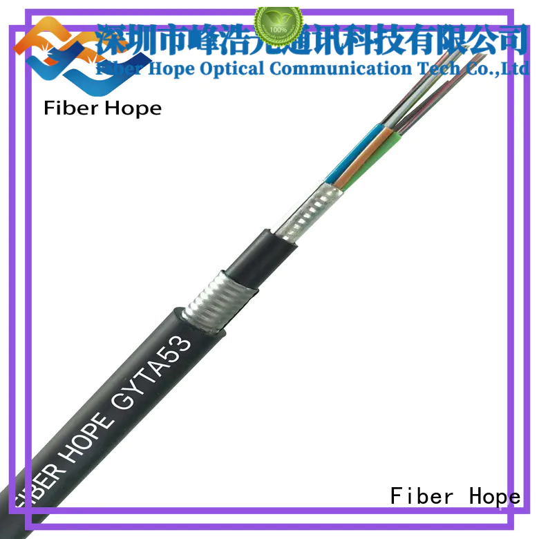 Fiber Hope armoured cable outdoor oustanding for networks interconnection