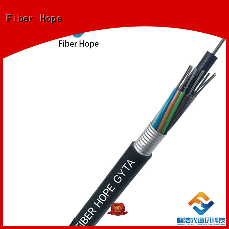 Fiber Hope thick protective layer armored fiber optic cable good for outdoor