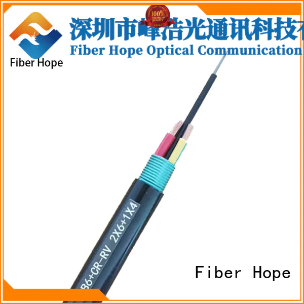 good side pressure resistance composite fiber optic cable ideal for network system